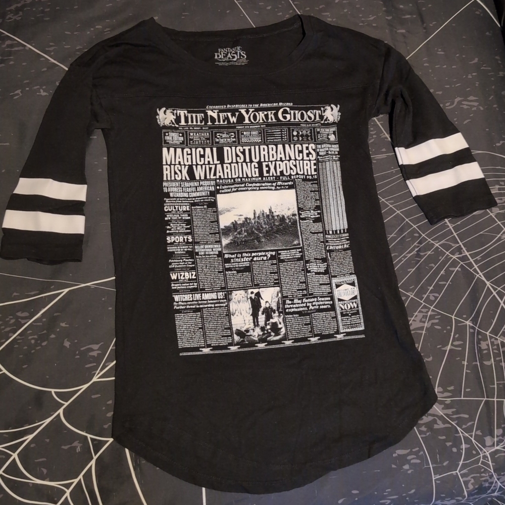Black Graphic Kids Shirt